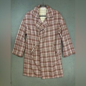 Women’s The Lady & The Sailor Red Checkered Flannel Coat Sz. 1